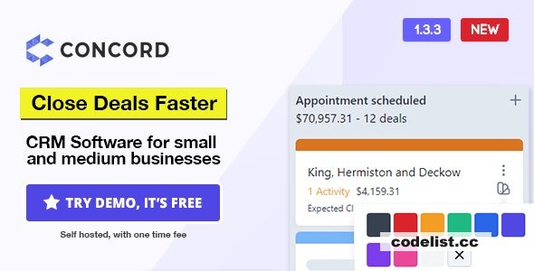 Concord v1.5.1 - Deals Management CRM