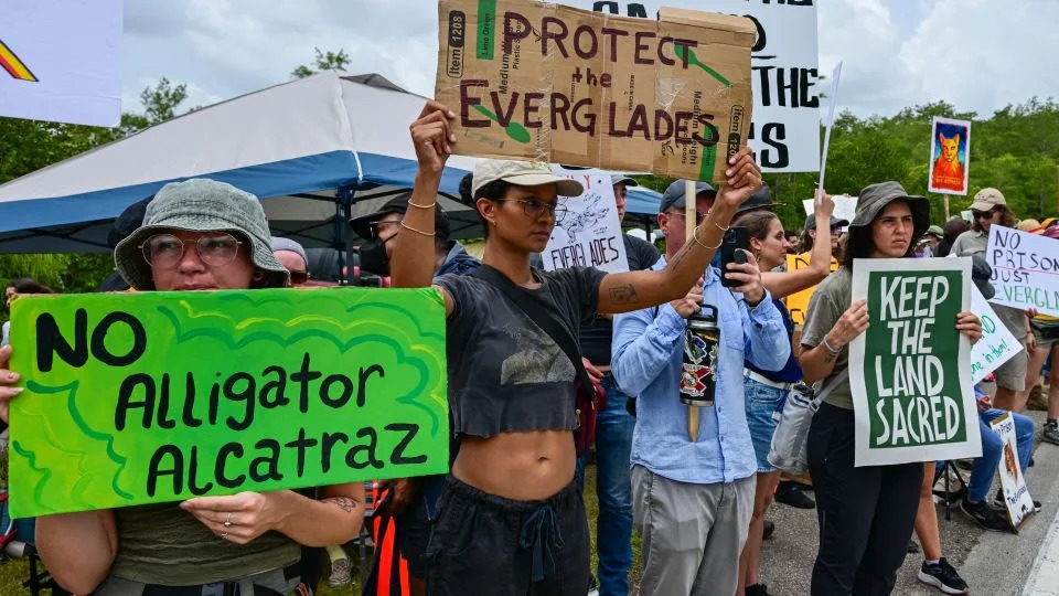 Judge to hear arguments on halting ‘Alligator Alcatraz’ construction over environmental concerns