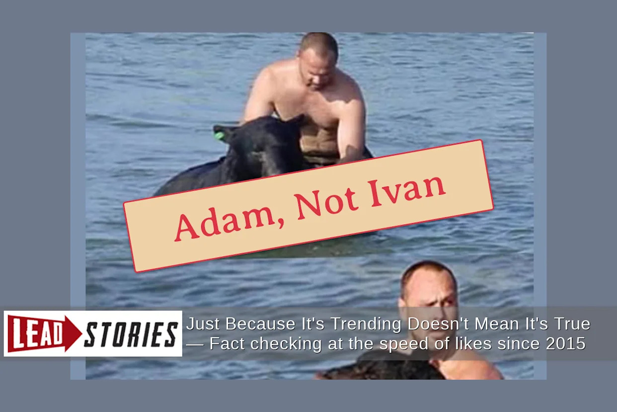 Fact Check: Russian Visitor Ivan Stepanov Did NOT Rescue Drowning Bear From Lake Tahoe -- A Stolen Story