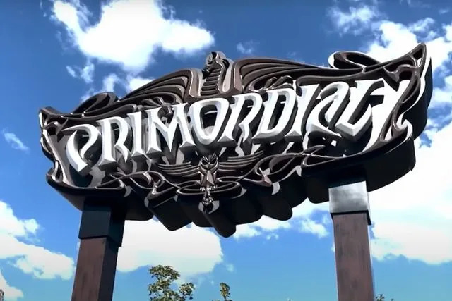ABC4 Utah/YouTube Primordial rollercoaster entrance at Lagoon Amusement Park in Utah