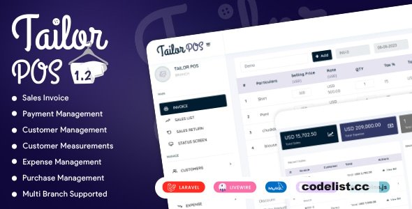 TailorPos v1.3.1 - Pos and Order Management System 