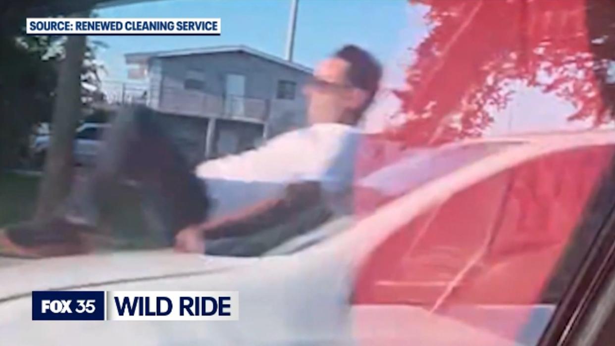Road Rage Brawl: Florida Man Clings To Car Hood