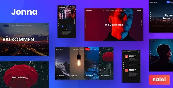 Jonna - Personal / Resume / Portfolio Website Template v1.0.2