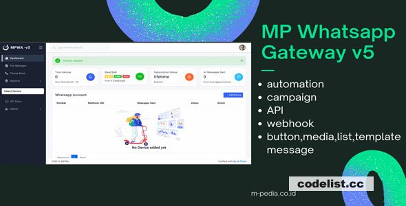Whatsapp Gateway v7.5.0 - Multi Device - nulled
