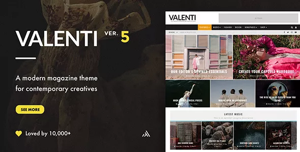 Valenti - WordPress HD Review Magazine News Theme v5.6.3.9