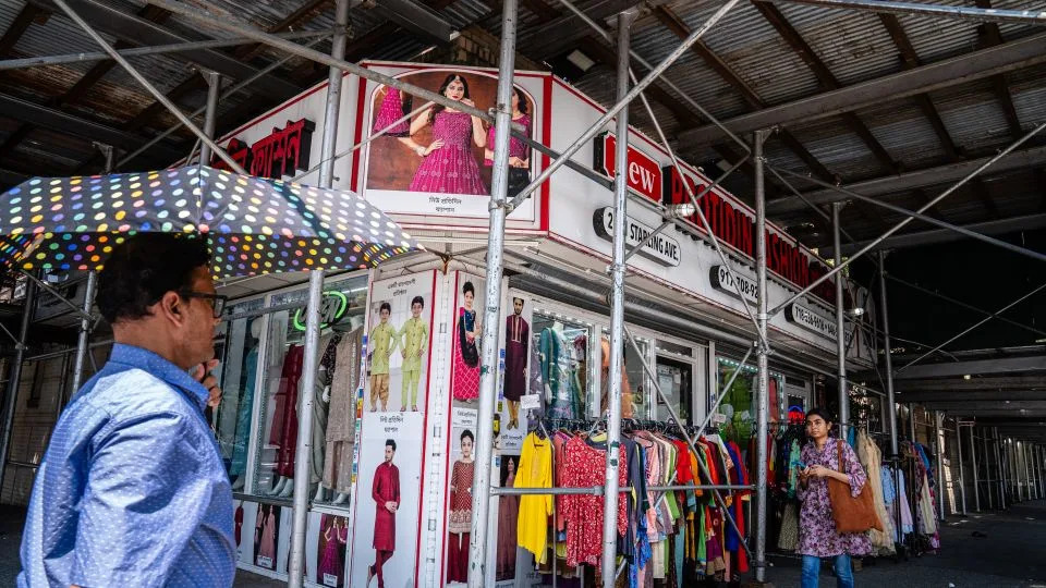 Bangladeshi and other South Asian businesses line several blocks. - Timothy Fadek for CNN