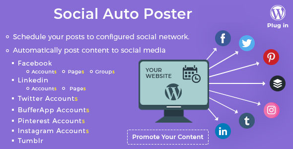 Social Auto Poster v3.2.4 - WordPress Plugin