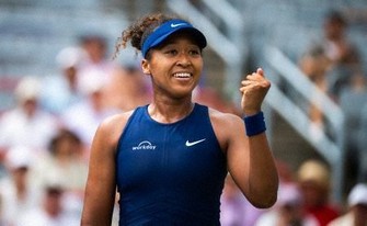 女子シングルス2回戦を突破した大坂なおみ＝30日、モントリオール（ゲッティ＝共同）