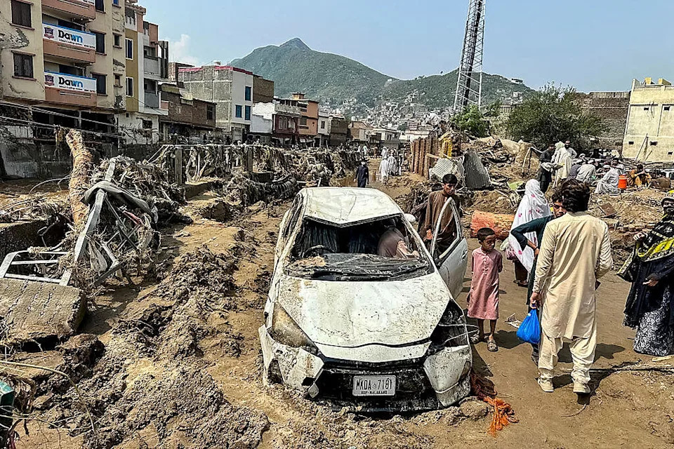 More than 220 people have died in Pakistan after flash floods, landslides