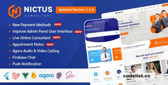 Nictus Consultation v1.1.5 - Complete online appointment booking solution with flutter mobile app & laravel