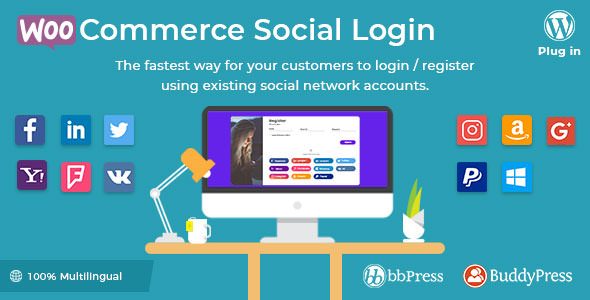 WooCommerce Social Login v2.1.2 - WordPress plugin