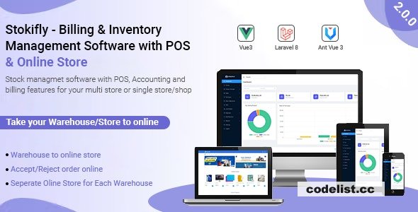 Stockifly v2.0.0 - Billing & Inventory Management with POS and Online Shop