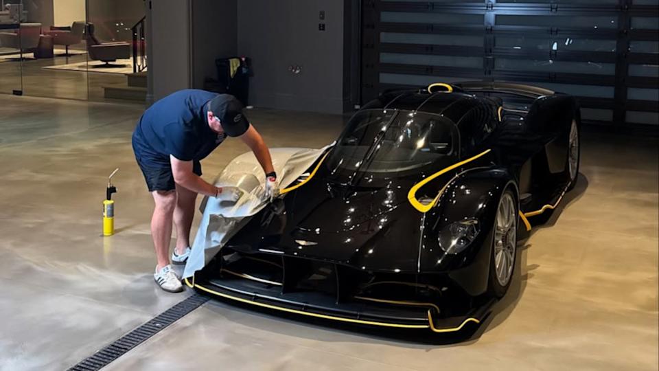Aston Martin Valkyrie Spider Bedazzled With Over 300,000 Rhinestones For Monterey Car Week