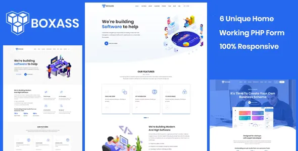 Boxass - Startup Landing Page Template v1.2