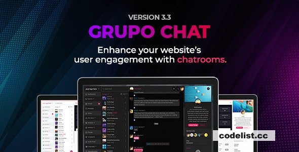 Grupo Chat v3.5.1 - Chat Room & Private Chat PHP Script - nulled