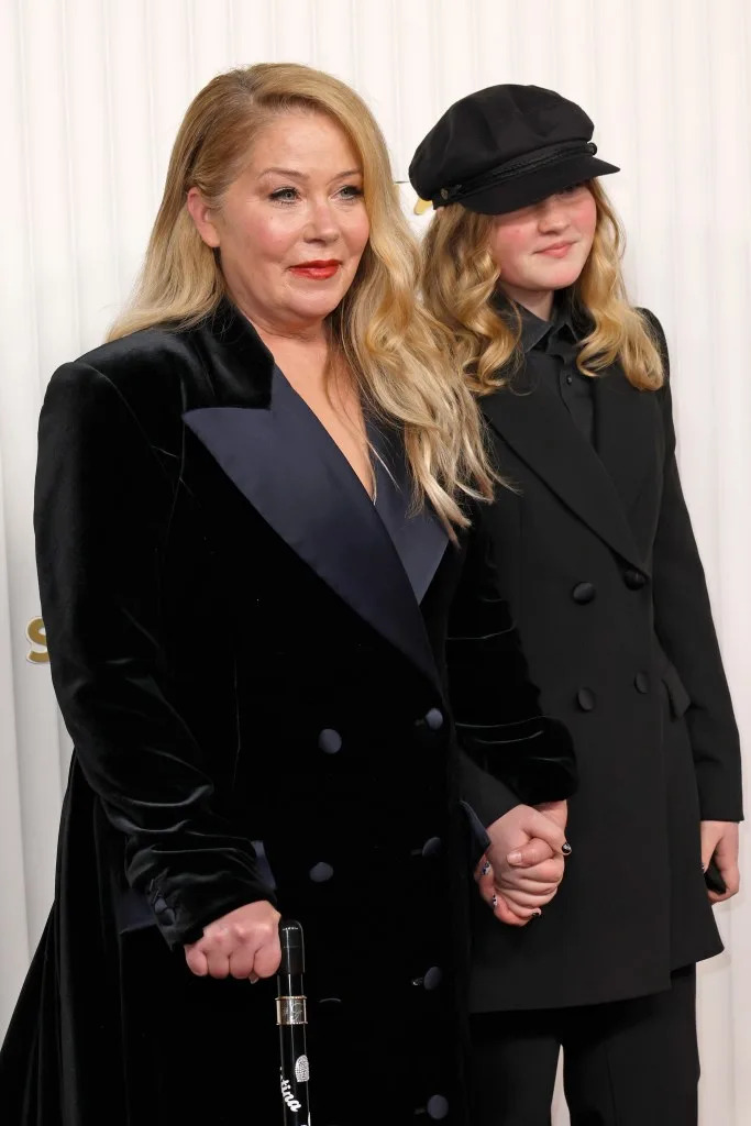 “I see her look at me when I’m in bed and can’t quite move,” Applegate shared on her “MesSy” podcast Tuesday. Getty Images