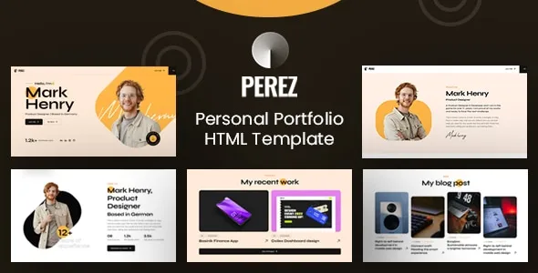 Perez - Personal Portfolio Template v1.0