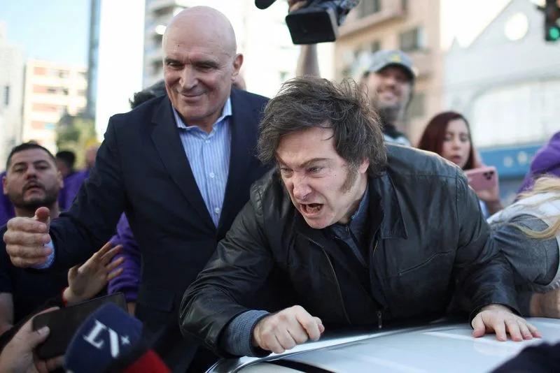 Argentina's Milei leaves campaign event after crowd aggression