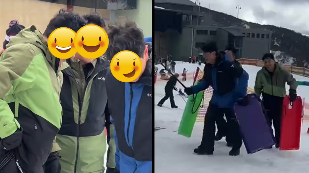 《公公出埠》三主持加埋169歲　澳洲被捕獲滑雪上落山喘晒氣