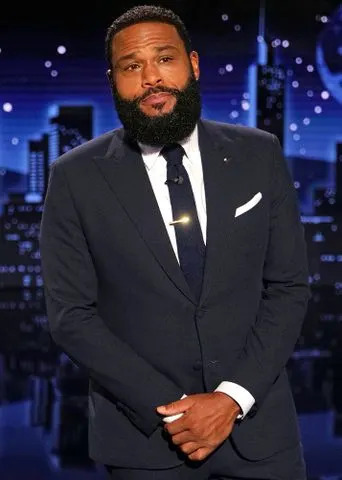 Randy Holmes/Disney via Getty Anthony Anderson hosting 'Jimmy Kimmel Live!'