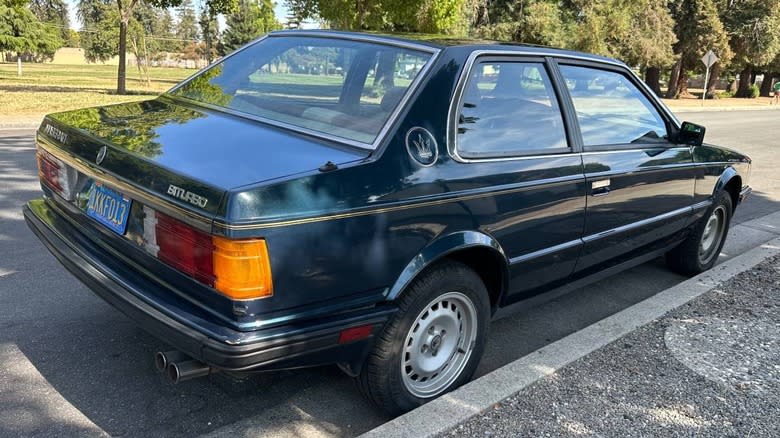 1984 Maserati Biturbo rear three-quarter image