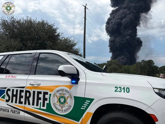 A mandatory evacuation has been ordered in Roseland, Louisiana, after an explosion on Friday, Aug. 22.