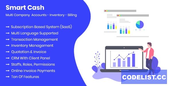 Smart Cash v3.3.1 - Multi Company Accounts Billing & Inventory(SaaS)