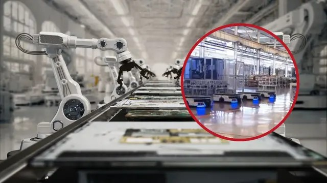 Không cần con người: Gần 200 robot điều hành dây chuyền sản xuất máy xúc từ A-Z