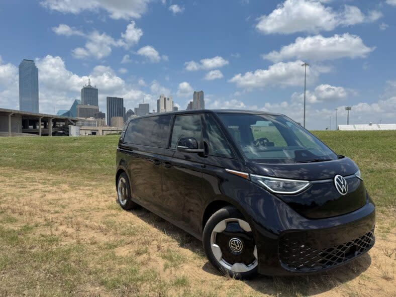 The front end of the 2025 VW ID. Buzz