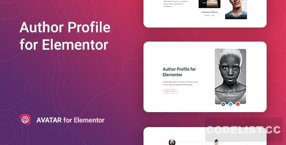 Avatar v1.0.0 - Author Box for Elementor Avatar v1.0.0 - Author Box for Elementor
