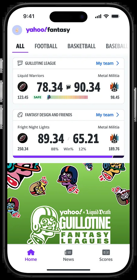 Yahoo Fantasy app gets a refresh just in time for the season