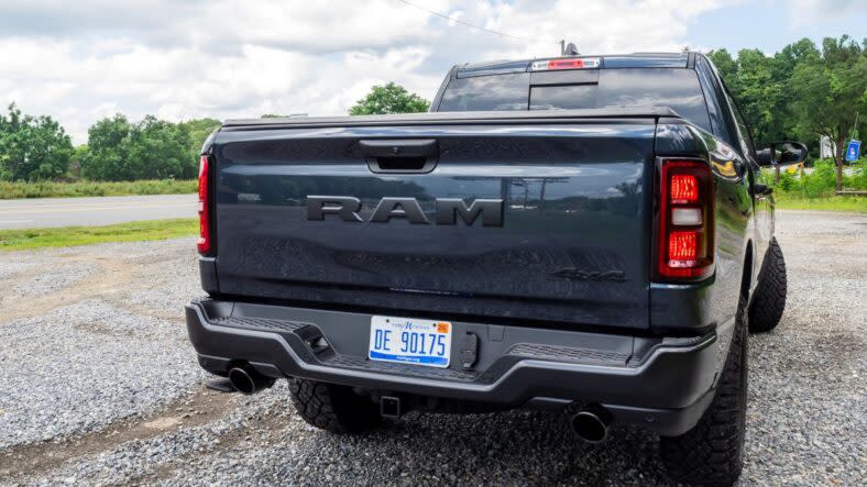 The rear tail gate of the 2025 Ram 1500 Warlock