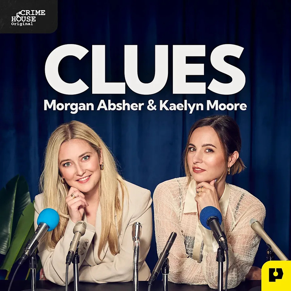 Poster for Clues podcast.