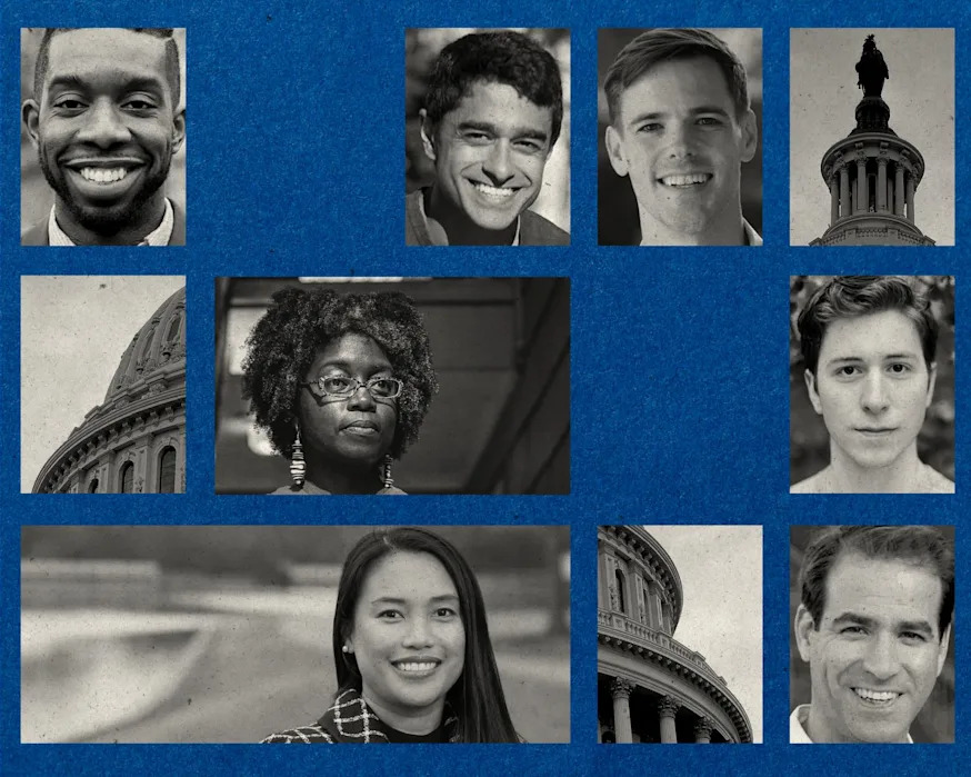 ‘A new political era’: fresh Democratic faces seek office to prevent their party from ‘sleepwalking into dystopia’