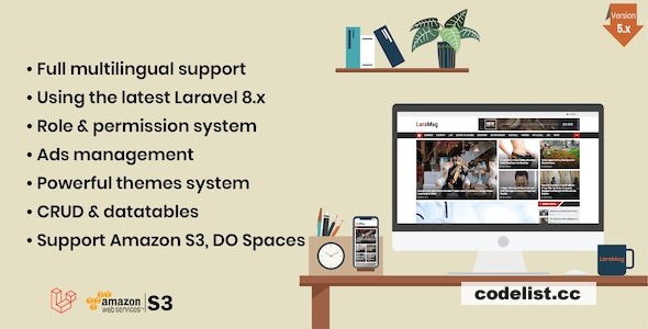 LaraMag v7.5.0 - Laravel News & Magazine Multilingual System - nulled