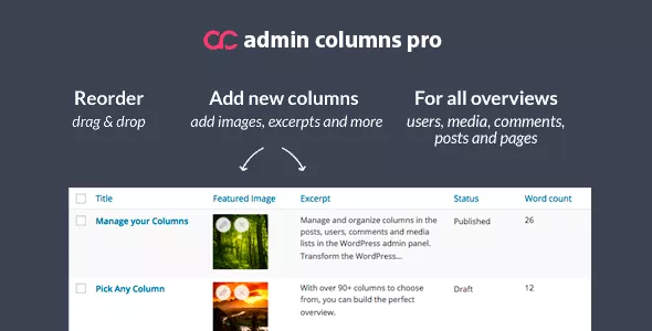 Admin Columns Pro - Wordpress Column Manager Admin Panel v6.4.21