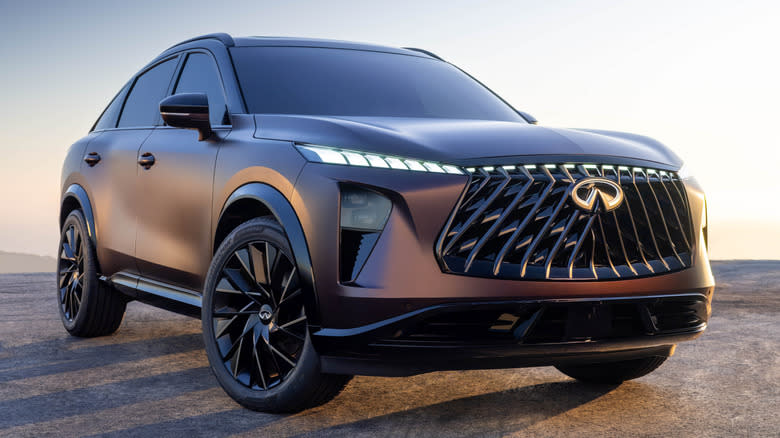 Front 3/4 view of the Infiniti QX65 Monograph concept