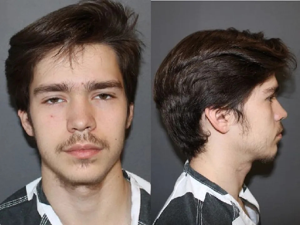 Tyler Boebert photographed following his February 2024 arrest for vehicle trespassing and property theft. (Rifle Police Department)