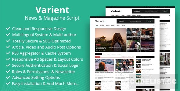 Varient v2.4.2 - News & Magazine Script - nulled