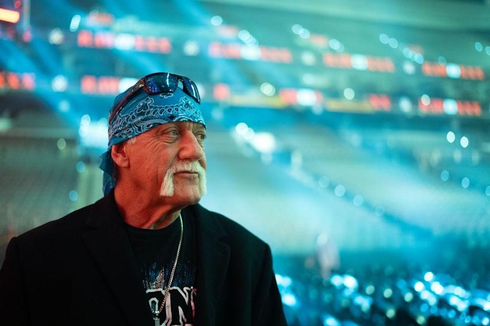 Hulk Hogan en el backstage del Monday Night RAW en enero de 2023 en Philadelphia, Pennsylvania.