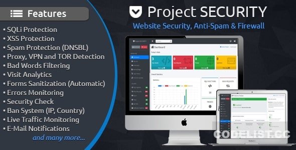 Project SECURITY v5.0.2 – Website Security, Anti-Spam & Firewall