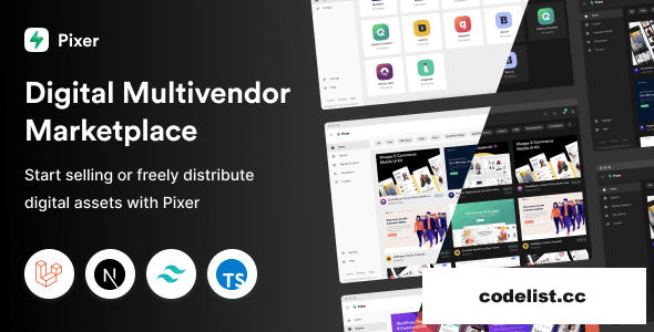 Pixer v3.2.0 - React Laravel Multivendor Digital Marketplace