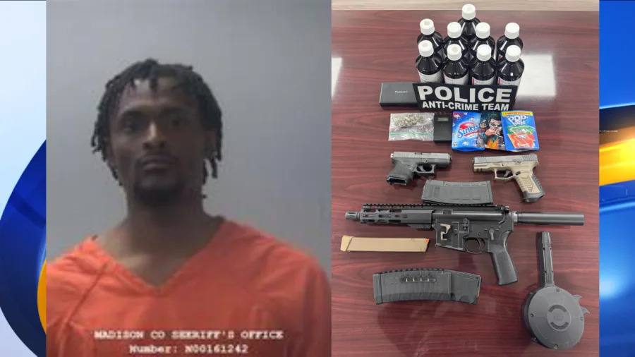 Traffic stop leads to discovery of dangerous weapons, illegal drugs in Huntsville