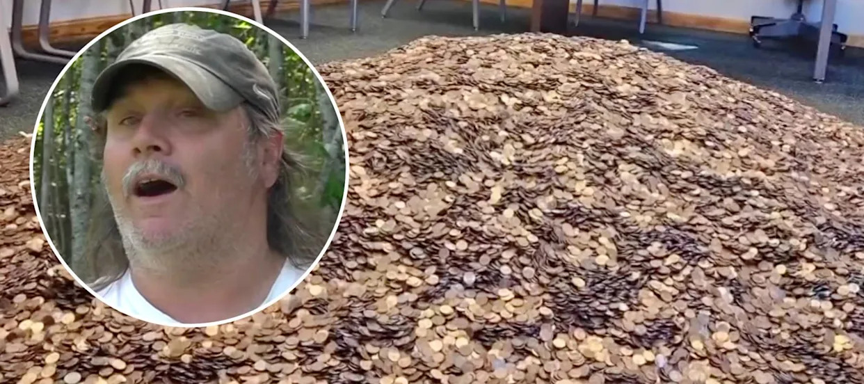 Maine man pays $20K fine in coins, town may charge to count them though
