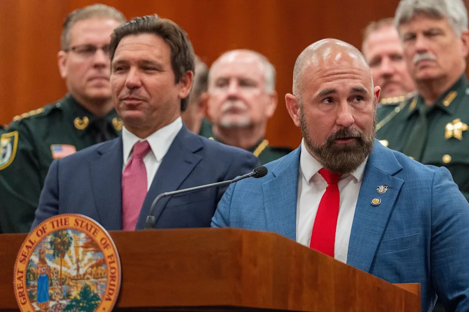 Florida Gov. DeSantis hails Lt. Gov. Jay Collins’ story, but says politics can wait