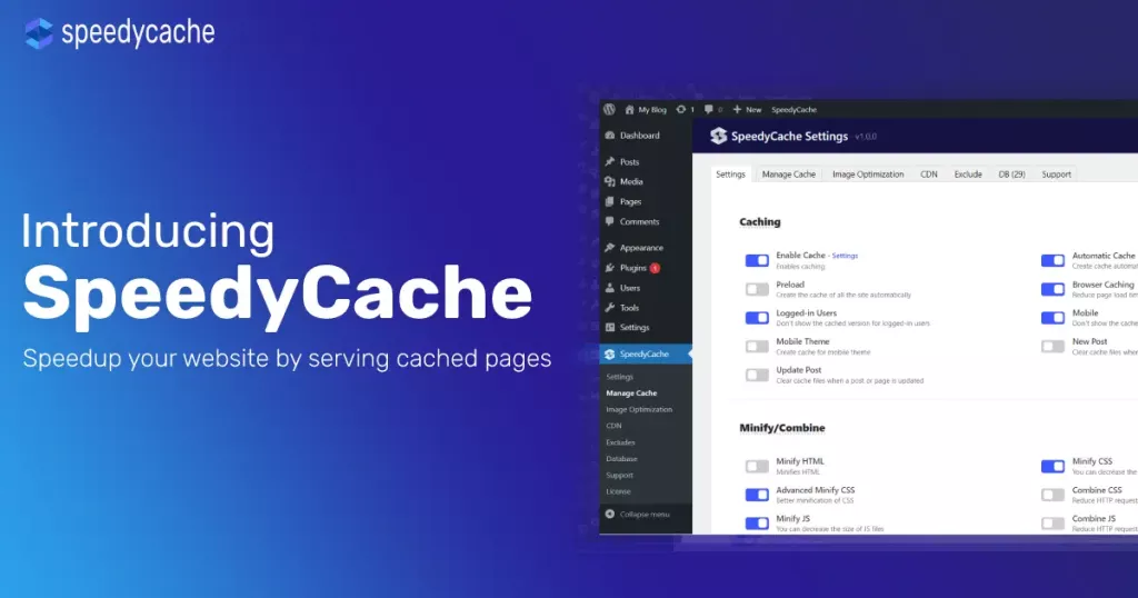 SpeedyCache Pro - WordPress Cache Plugin v1.2.9