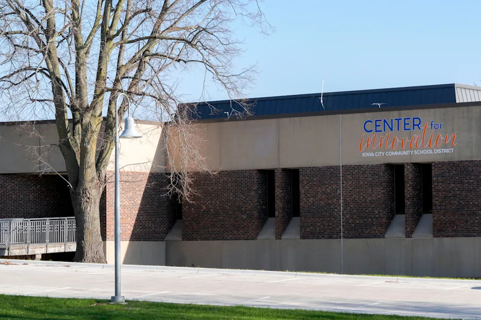 The Iowa City Community School District’s Center for Innovation is pictured 301 ACT Dr. Tuesday, April 8, 2025 in Iowa City, Iowa.