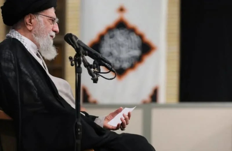 Iran's Supreme Leader Ayatollah Ali Khamenei meets with the head and officials of the Judiciary Branch in the Imam Khomeini Hussainiyah, Tehran, July 16, 2025. (credit: KHAMENEI.IR, screenshot)