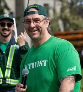  Mike Yestramski, president of the Washington Federation of State Employees, on April. 9, 2025 in Olympia, WA. (Photo courtesy of Washington Federation of State Employees)