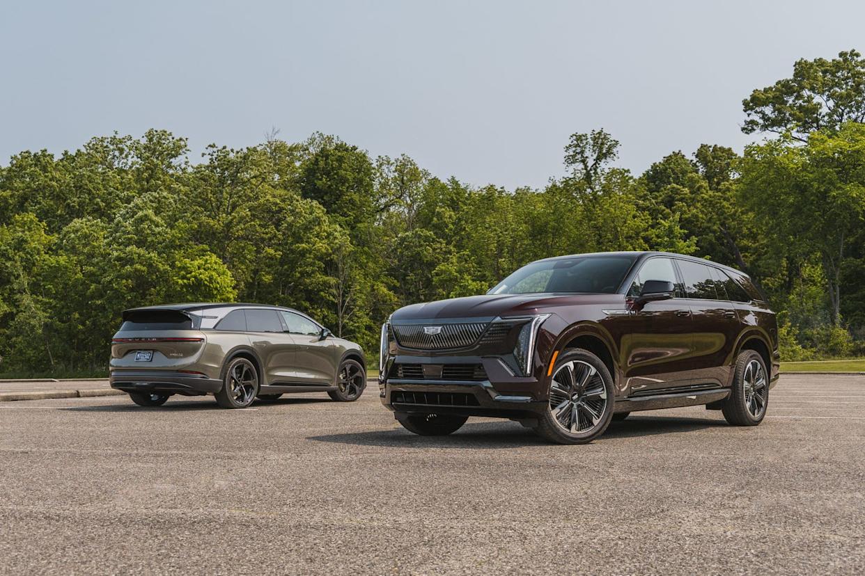 2025 cadillac escalade iq and 2026 lucid gravity